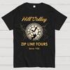 Hill Valley Zip Line Tours 100% Cotton Summer Casual Cool Loose T-Shirt