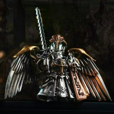 Paladin Magnetische Abnehmbare Metallfigur Desktop Dekoration Kupferanhänger Griff Figur Kulturelles Und Kreatives Souvenir