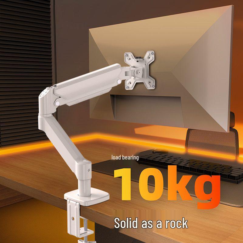 Pneumatic Monitor Stand with Rotating Arm and Adjustable Height