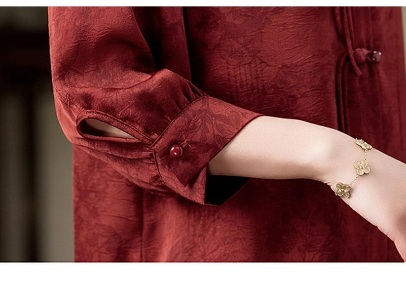 Elegant National Style Spring/Autumn Shirt for Middle-Aged and Elderly Women - Lightweight and Stylish