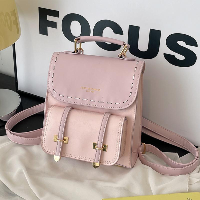 Small Niche Design Bag, New Fashionable Backpack, Women's Handheld Korean Version, Travel Backpack, Three Use Bag