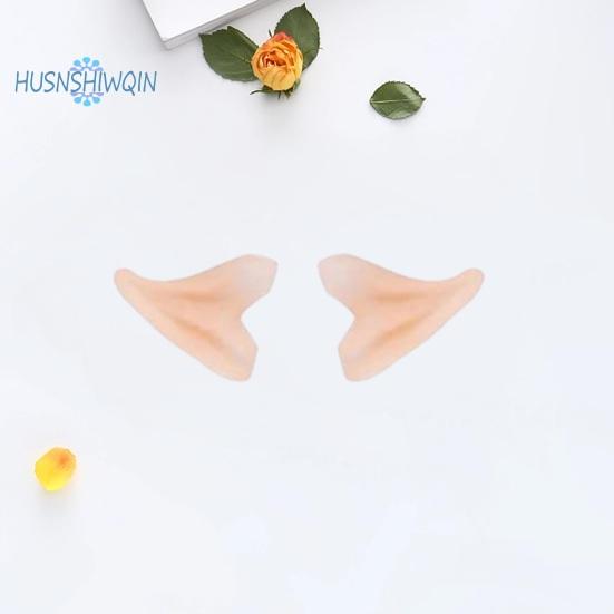 2Pcs Realistic Elf Ears Halloween Makeup Props Add Charm Wide Application Elf Ears for Avatar Goblin Fairy Costumes