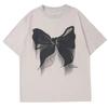 Butterfly T Shirt For Men Y2k Anime Short Sleeve Tees Tops 2023 Summer Hip-Hop Streetwear 100% Cotton Women Oversized T-Shirt