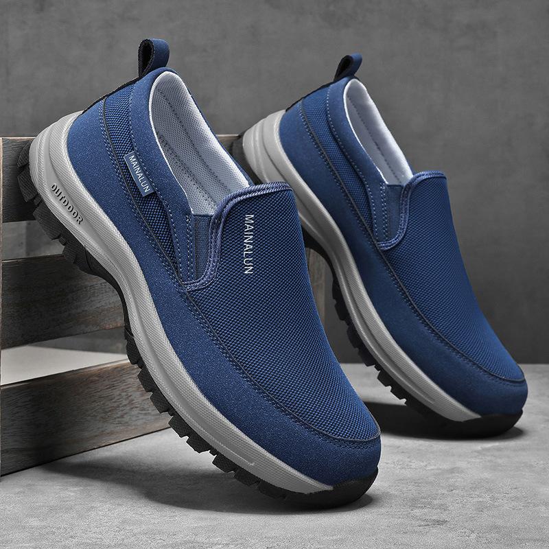 Men's Casual Retro Classic Loafers Outdoor Sports Lightweight Tennis Shoes Comfortable Sneakers Wear-resistant Non-slip Slip-on