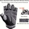 Cycling Gloves Men Women Half Finger Anti Slip Shock-Absorbing Breathable Equipment Gym Bicycles Outdoor Sports Gloves