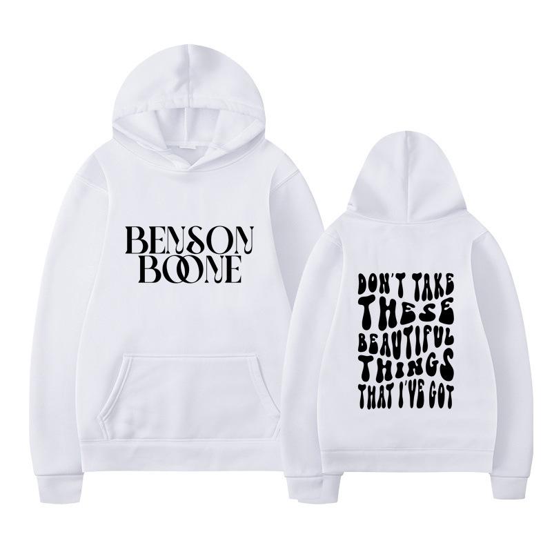 Benson Boone Hoodie Men Women Sweatshirt Print Unisex Streetwear Hip Hop Style Autumn Winter Fashion Tops Clothes