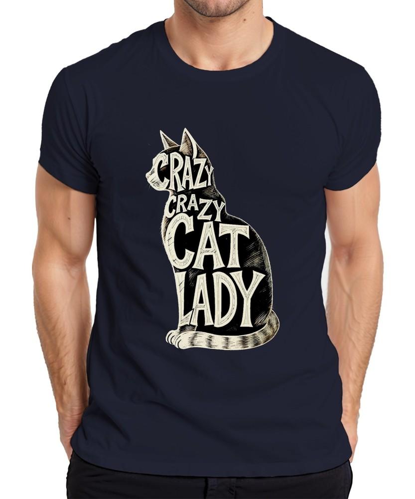Crazy Crazy Cat Lady Cat Lover Gift Funny Vintage Unisexs Tshirt S