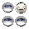 ABS 65mm Car Styling Wheel Center Hub Cap Emblem Logo Hub Cap Silver For Ford Fiesta Mondeo Fusion Explorer Escape Car Styling