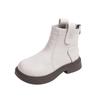 New Children's Autumn Boots School Black Boots for Girl Round-toe Versatile Kids Fashion Causal Ankle Boots Thick Bottom Simple