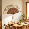 Folding Fan Home Accent, Display Piece with Pattern Detail for Shelf, Study and Tea Room Arrangement Display Touch