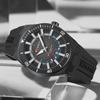 CURREN Men's Quartz Watch Fashion Date Display Luminous Waterproof Silicone Strap Sports Wristwatch