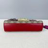 [Pre-Owned] Padlock Metal Lock Logo Chain Canvas Leather Bag - Excellent #AN3W90