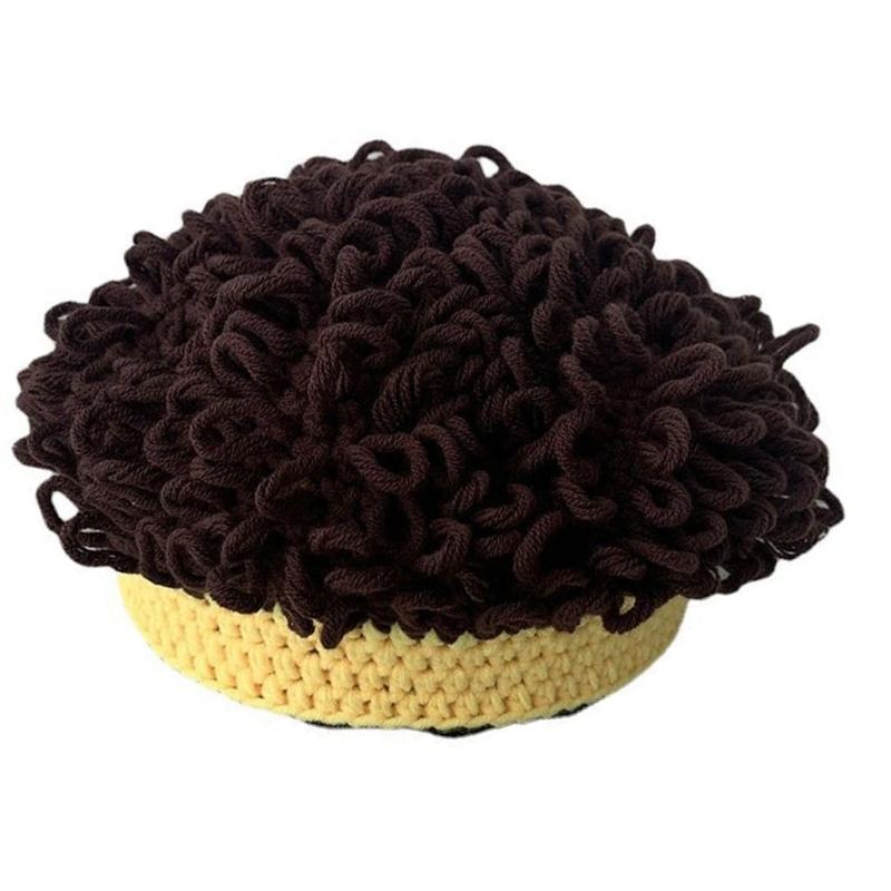 Childrens Curly Hair Hat Stretchy Cotton Mix Unisex Winter Hat For Halloween And Outdoor Play