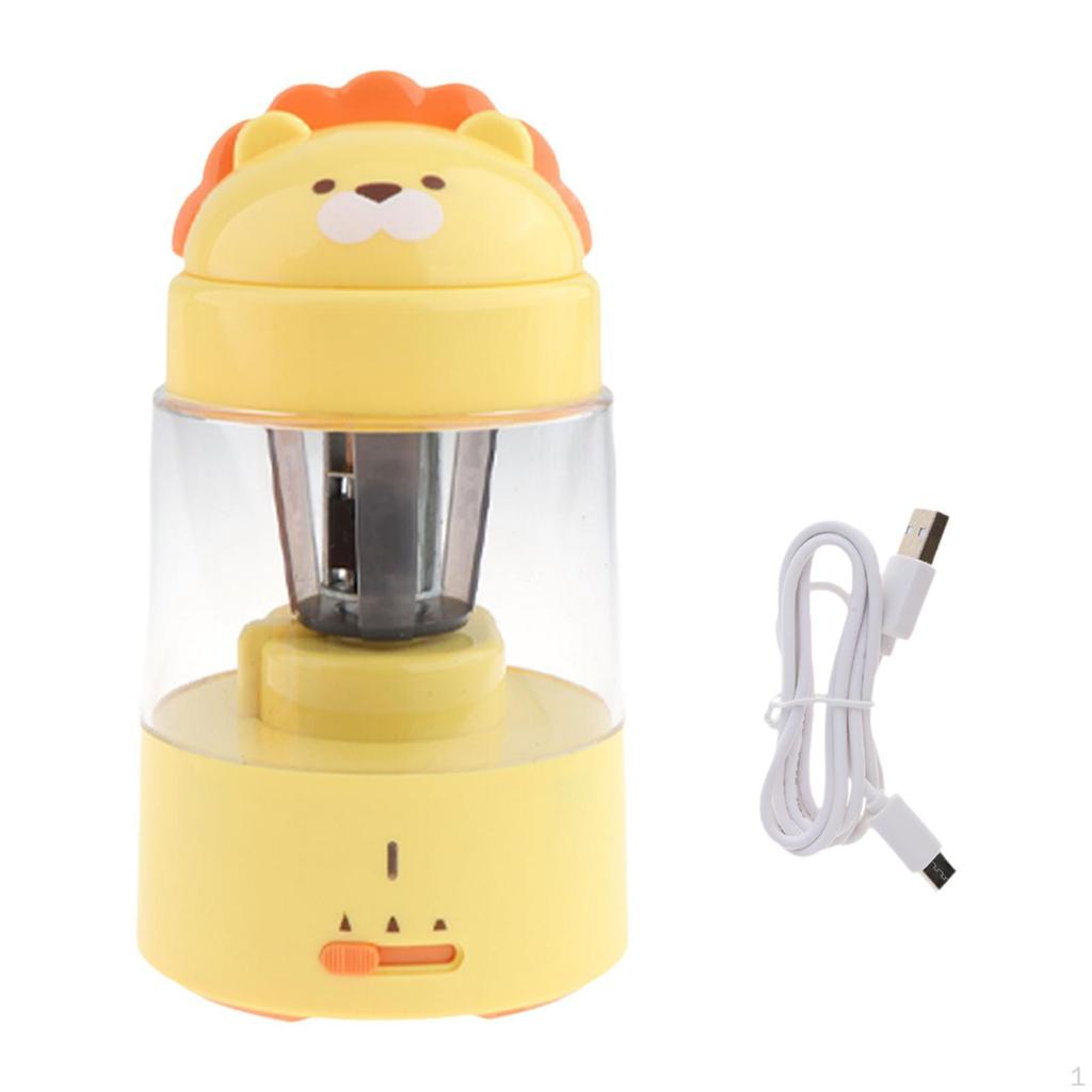 Semi Auto Electric Pencil Sharpener Cutter Stationery for Primary School