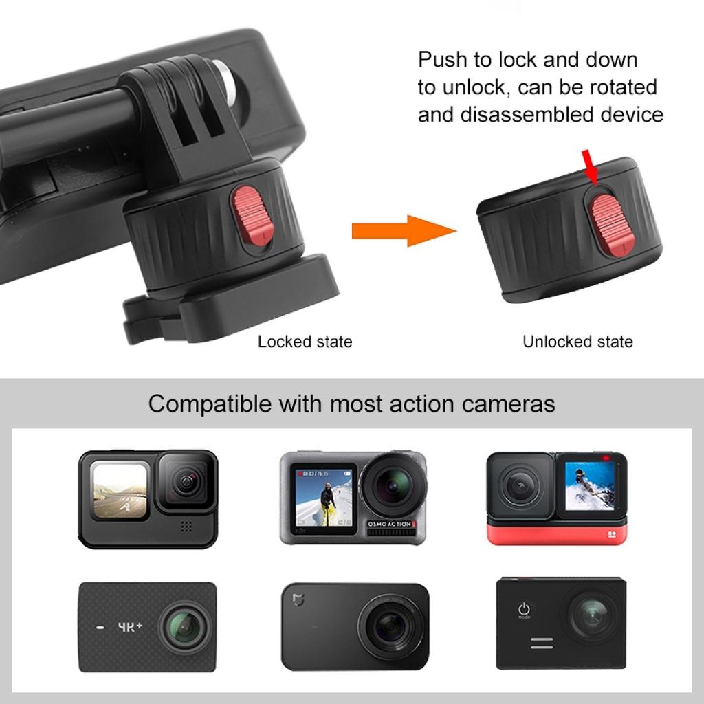 PULUZ PU707B For GoPro/Insta360 Action Camera Quick Release Magnetic Mount Connection Base