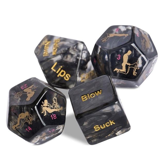 Funny Party Club Honeymoon Burlac Postura Joc de cuplu Sex Dice Adult Sex Toy Zaruri pentru petrecere și Honey Craps Dice