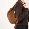 Casual Frosted Split Cow Leather Dumpling Bag Women's Cross Body Underarm Suede Bag