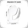20-Pack Invisible Adhesive Hooks - Heavy Duty Clear Wall Hangers for Bathroom/Kitchen Organization, Damage-Free Removable Hooks for Towels, Utensils