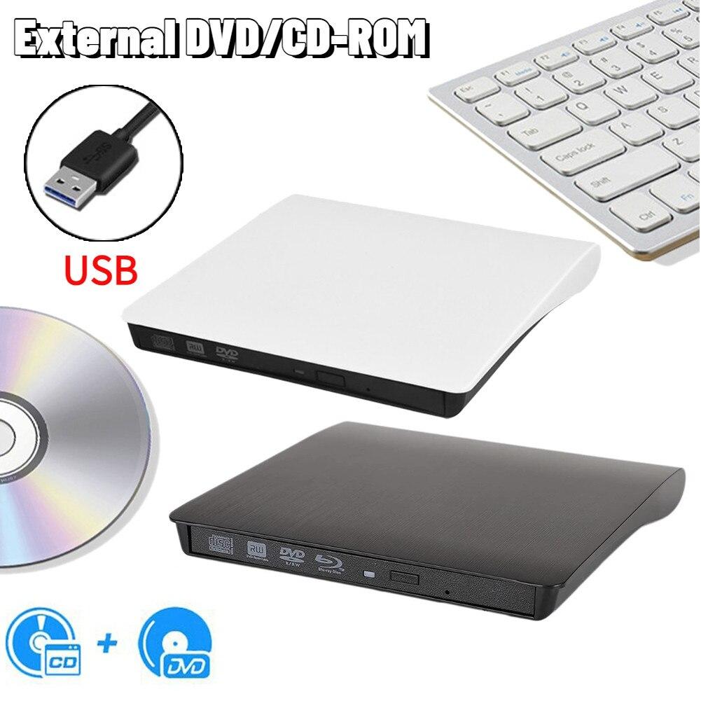 5Gbps 12.7mm USB 3.0 SATA External DVD CD-ROM RW Player Optical Drive Burner Reader Enclosure For Windows/Mac OS/Linux PC Laptop