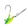 Anti-Hang Rotating Sequin Jig Head Hook with Soft Bait for Bass and Mandarin Fish