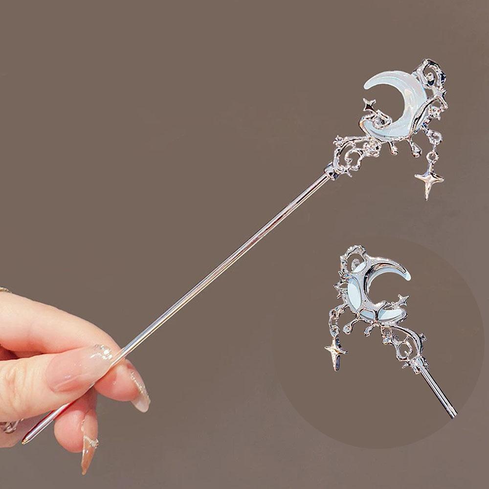 1/3pcs French Hair Pin Women's Hair Accessories Sweet Stars Moon Gemstones Suitable For Daily Parties Fashionable Hair