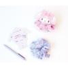 Tees Factory Sanrio Kuromi Characters Layered Scrunchie, Approx. 110mm Diameter x 40mm Depth, SR-5537830KU