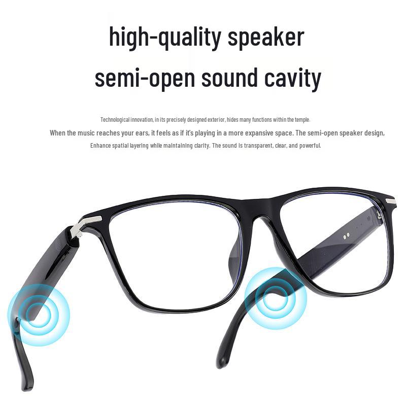 Premium AI Translation Smart Glasses with Music, Calls, Noise Reduction, Meeting Notes, and Extended Battery Life