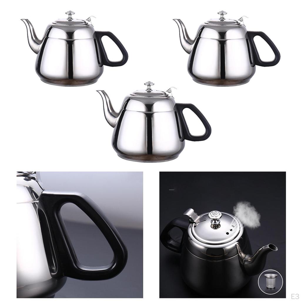 Elegant Stainless Steel Tea Infuser Pot for Home And Outdoor Use
