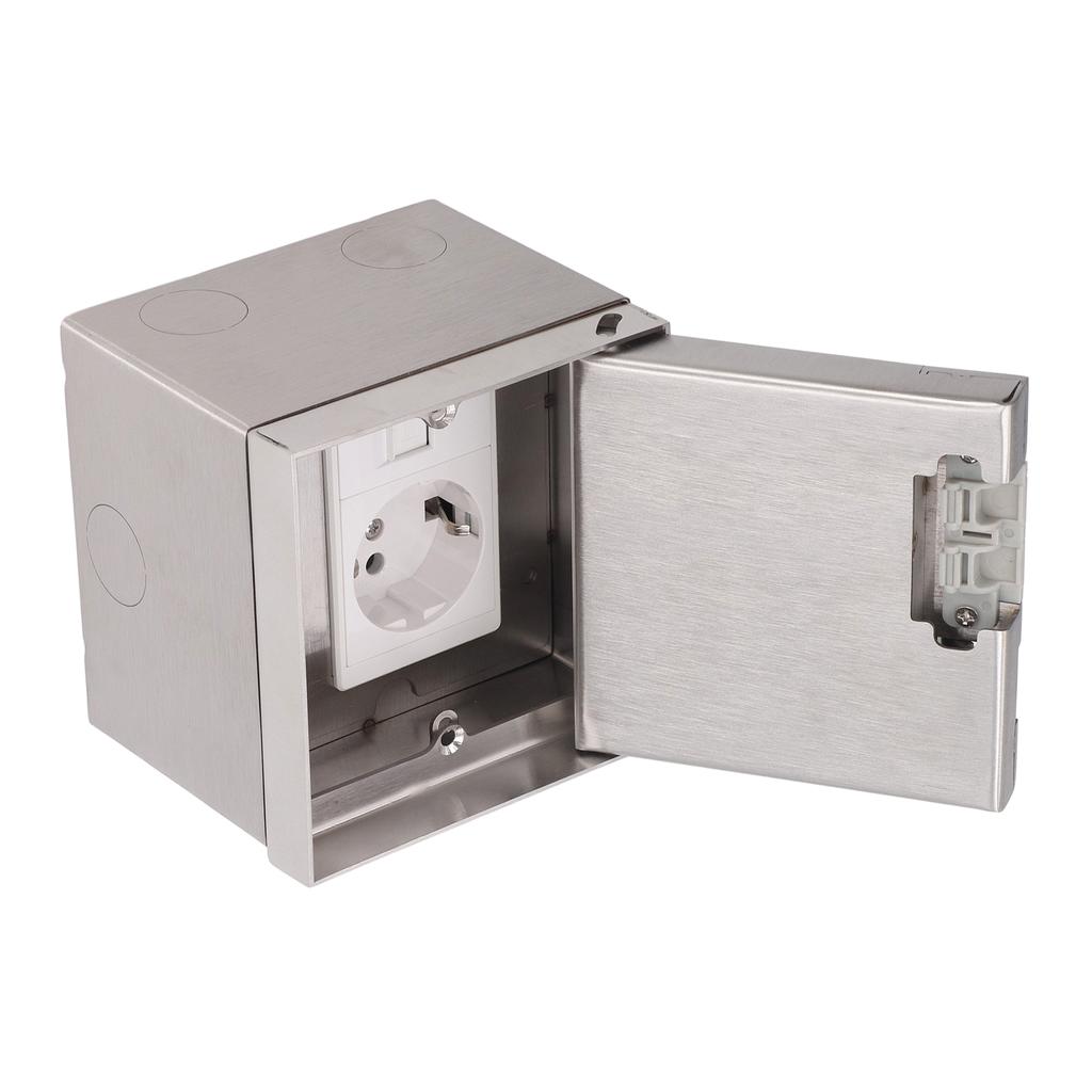 Floor Recessed Concealed Socket Space Saving Stainless Steel Concealed Outlet for Home