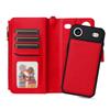 For iPhone Air Magnetic Leather Case Mobile Cover with Detachable Zipper Wallet Strap