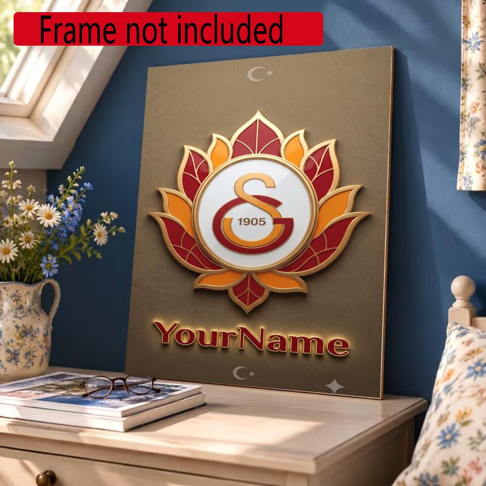 Galatasaray Personalized Name Round Diamond Painting Kit Diamond Embroidery Painting Rhinestones Mosaic Frameless Handwork Decoration Arts
