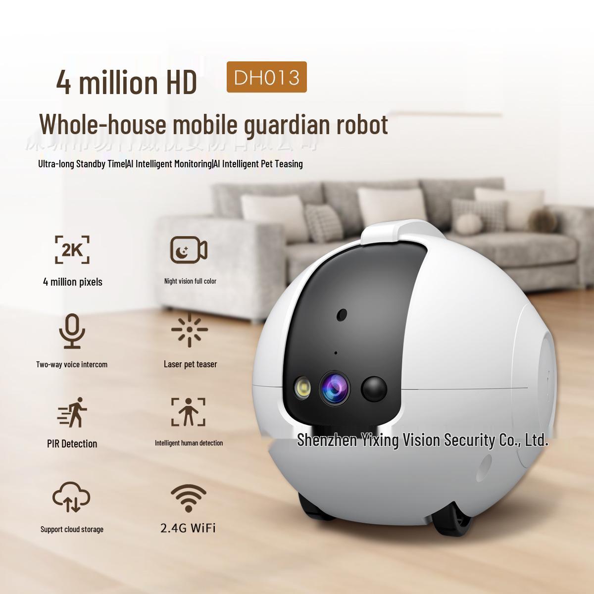 

Умный мобильный робот для ухода за питомцами с HD-камерой и Wi-Fi Dual Screen HD Single Machine WiFi