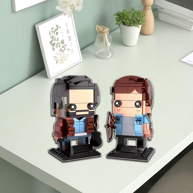 2-IN-1 Movie Series Building Blocks Assembly Toy The L-Last We Character Joel Ellie Action Figure Model Xmas Birthday Gift