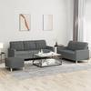 VidaXL Sofa Set with Cushions 3 Pcs, Sofas with Armrests and Backrest, Furniture Set with Footrest 3201315