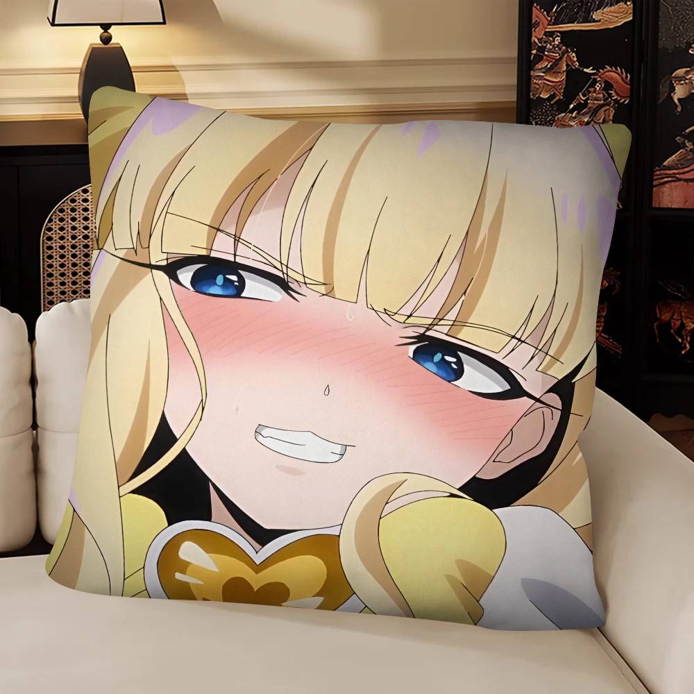 Anime Mahou Shoujo Ni Akogarete Tenkawa Kaoruko Pillow Case Fashion Square Pillowcase Bedroom Sofa Room Ins Decoration Leisure