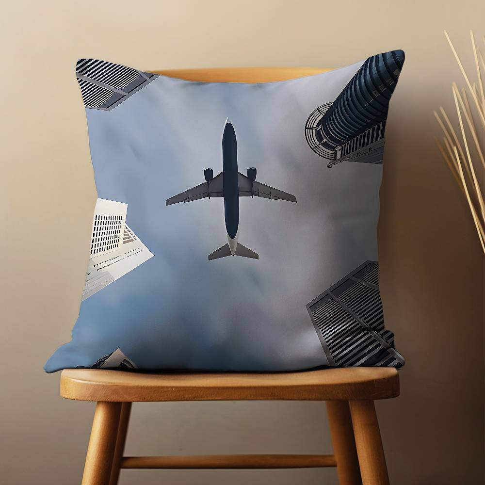 

Aviation Airplane Plane Art Throw Pillow Case For 45*45cm,55*55cm,30*30cm For Home Bedroom Decoration And Protector 30cmx30cm