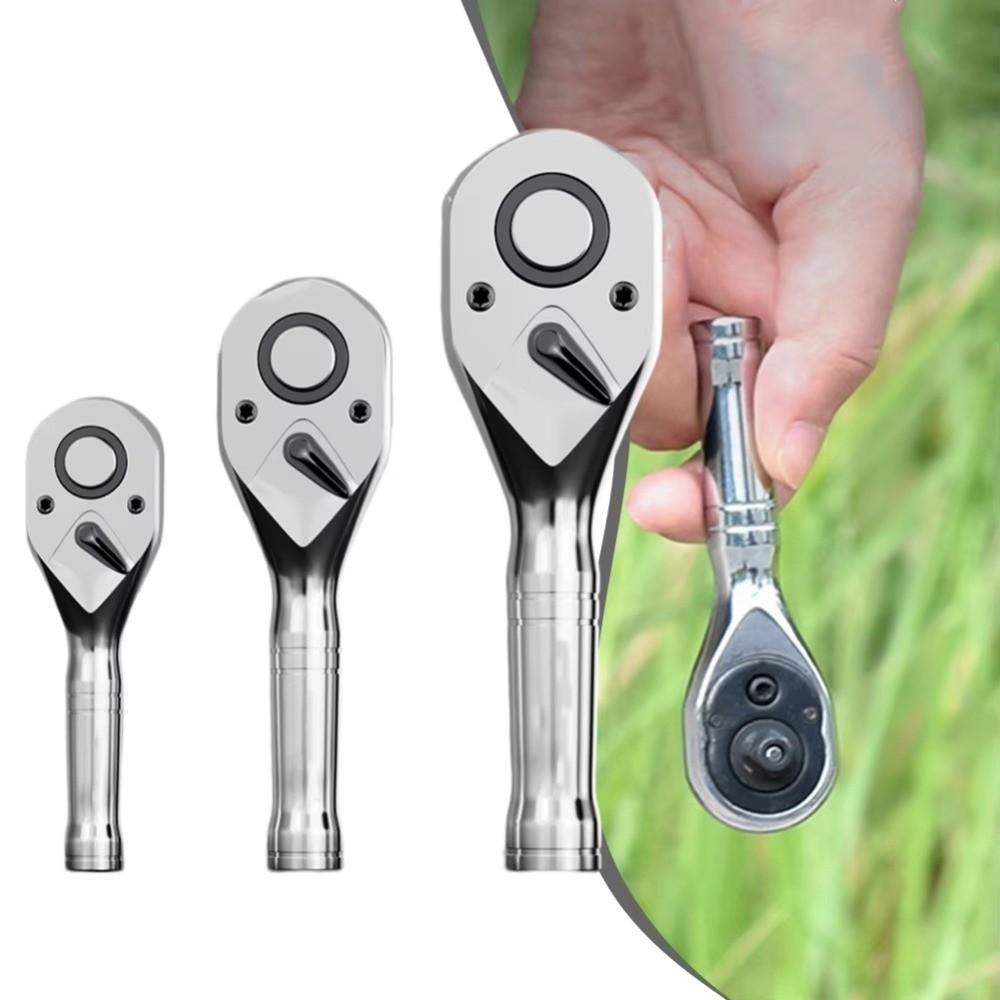 1/4 3/8 1/2 Inch Drive Ratchet Wrench 72 Tooth Dual Head Wrench Torque Wrench Tool Mechanical Work
