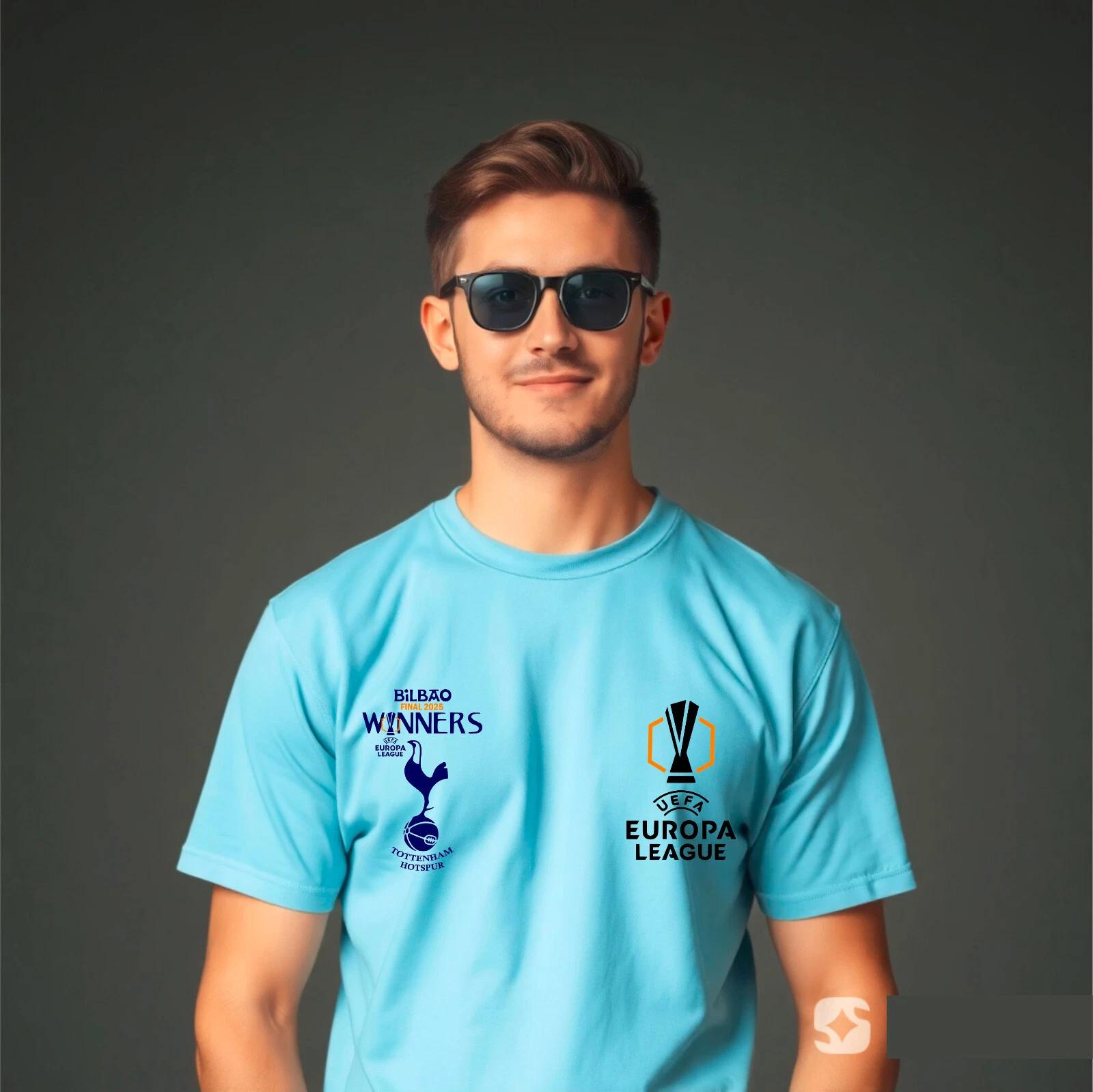 Europa League Bilbou Final 2025 Winner Football Club Fan Gift Top T-Shirt S