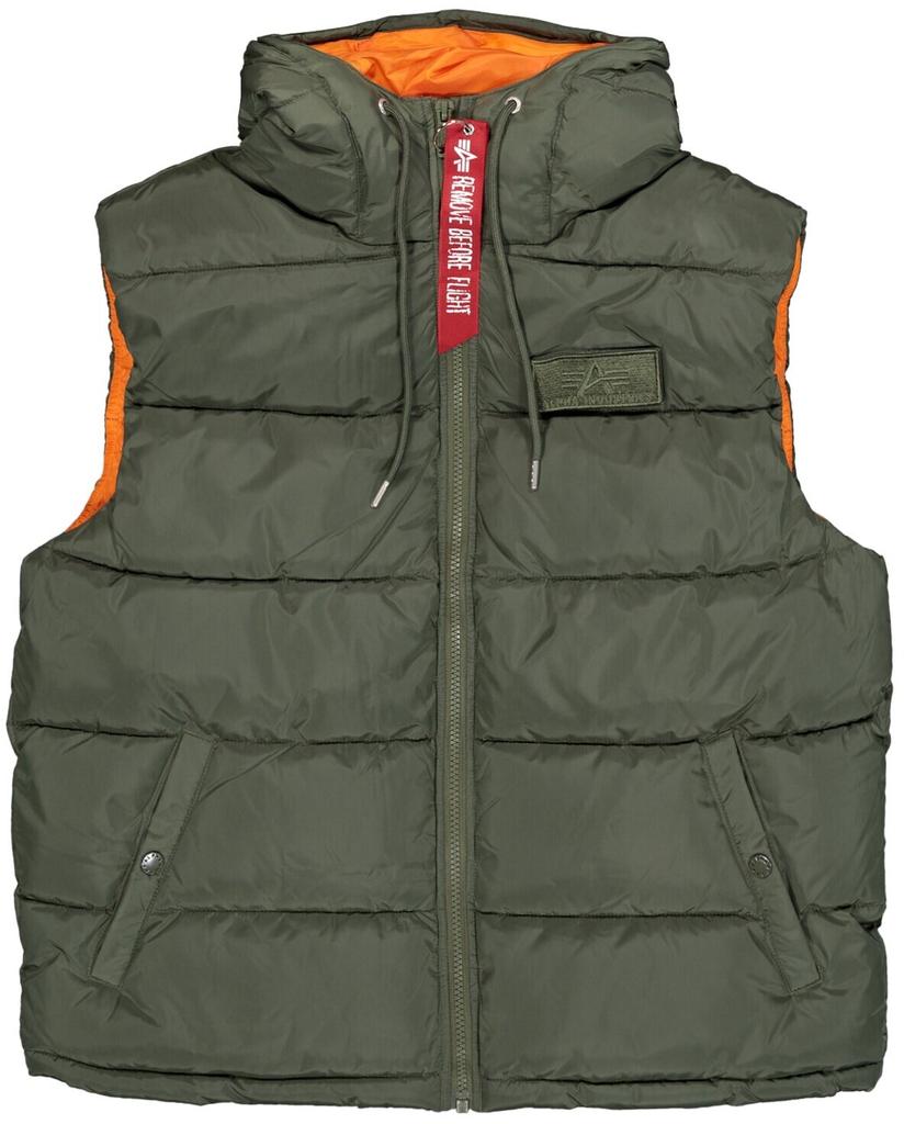 Зимняя куртка Alpha Industries Hooded Puffer Vest (118110) sage green