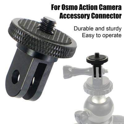 Action Camera Tripod Mount for Insta360 for GOPRO 1/4-inch Screw CNC Aluminum Alloy Mini Tripod Adapter