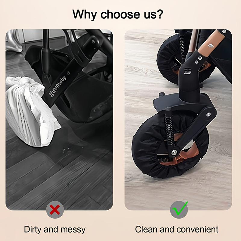 4pcs Baby Stroller Wheel Cover Dustproof Kid Baby Wheelchair Protector Pushchair Wheel Cover Stroller Accessory