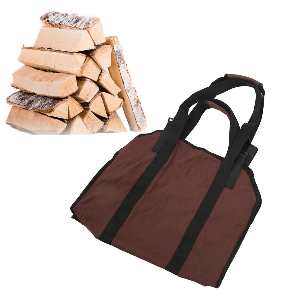 wood Carrier Oxford Cloth Portable  wood Carry Bag Foldable Multifunction Camping   with Thick Handle for Camping