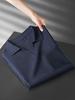 Men's High-End Breathable Cotton Linen Polo: Light Luxury Turn-Down Collar Short Sleeve T-Shirt