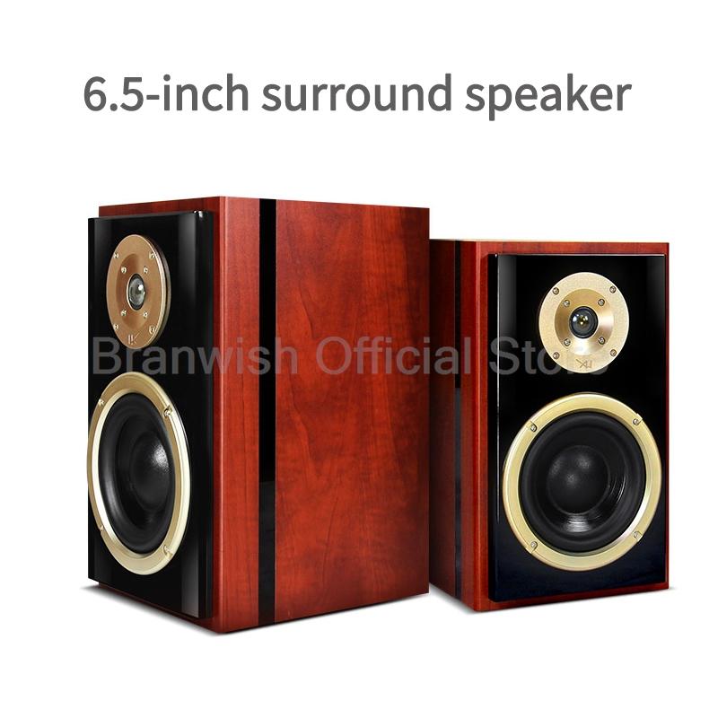 

6,5-дюймовый 4 Ом 100 Вт полочный динамик HiFi стерео объемный ретро деревянный сабвуфер домашний кинотеатр звуковая коробка для компьютера/усилителя
