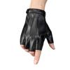 Herren Damen Echtleder Handschuhe Liebhaber Fingerlose Fäustlinge Schwarz Halbfinger Outdoor Herren Leder Fahrhandschuhe