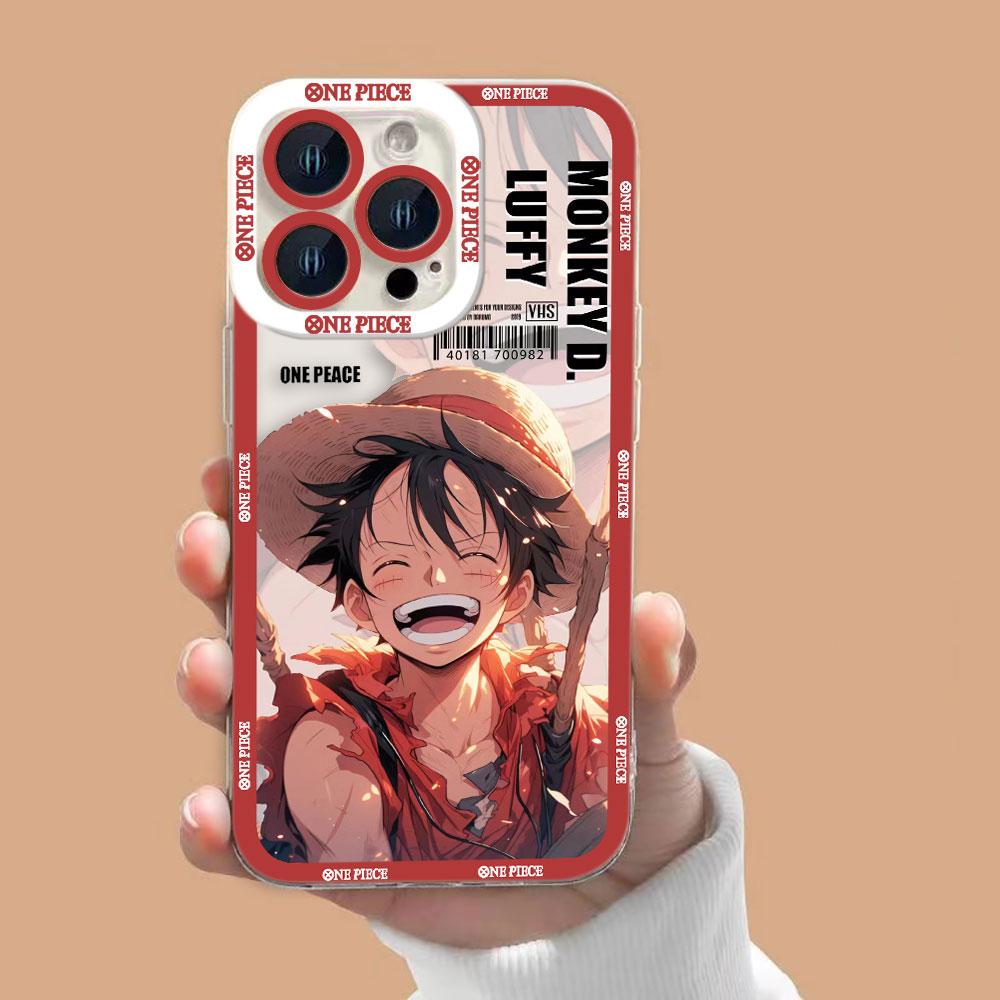One P-Piece Gear 5 Luffy Clear Phone Case For Xiaomi 15 15T POCO X7 X6 X5 X4 X3 NFC GT F3 F5 M7 M4 M3 11 11T PRO LITE Case Cover