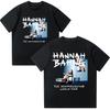 Hannah Bahng Le Monde Incompris T-shirt de Tournée Mode T-shirts Graphiques Populaires Femmes Hommes Décontracté Coton Pur Vêtements Y2K Unisexe