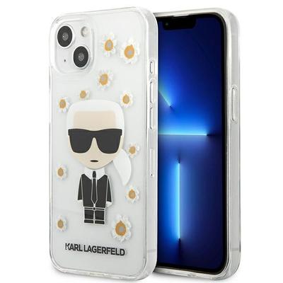 Etui Do iPhone 13 Mini Karl Lagerfeld Flower Ikonik Przezroczyste