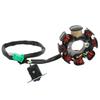 8 Pole 8 Coil Magneto Stator Ignition Generator for Chinese Scooters ATV Go Kart Moped 125cc 150cc 152QMI 157QMJ Engine