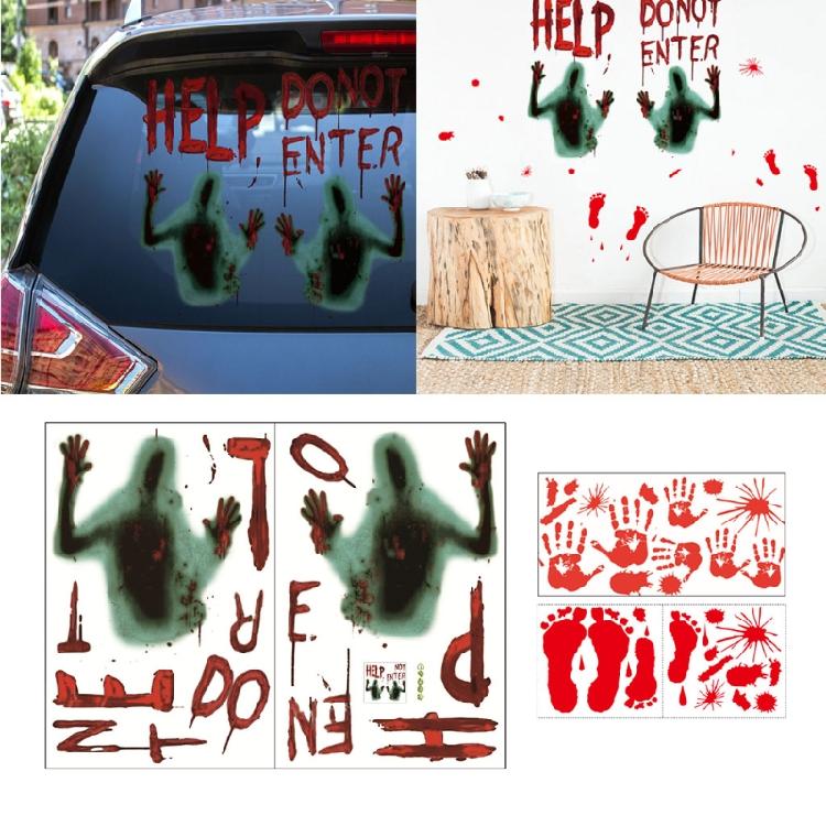 Halloween Stickers Decorations Clings for Adults for Auto Door Window Home Tags